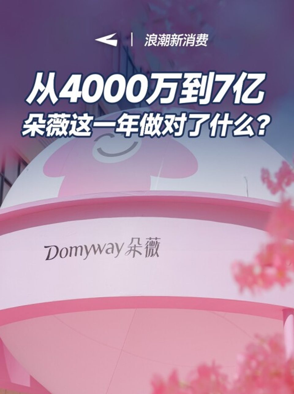 从4000万到7亿，朵薇这一年做对了什么？